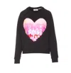 Essentiel Antwerp Heater Sequined Heart Sweatshirt In Blue