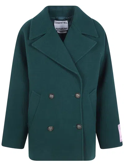 Essentiel Antwerp Oversized Coat "kidney" In Green