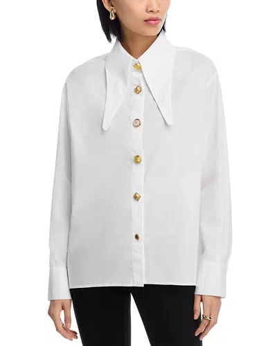 Essentiel Antwerp Oversized Collar Shirt In White