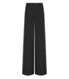Essentiel Antwerp Gorror Black Wide Leg Trousers In Black