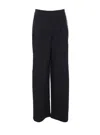 Essentiel Antwerp Crystal-embellished High-waisted Trousers In Black