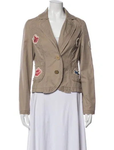 Pre-owned Essentiel Antwerp Patterned Blazer In Neutrals