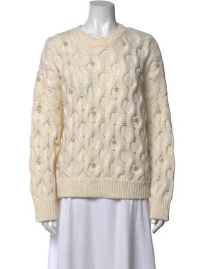 Pre-owned Essentiel Antwerp Patterned Crew Neck Sweater In Neutrals