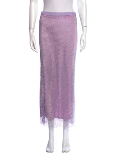 Pre-owned Essentiel Antwerp Patterned Long Skirt In Purple