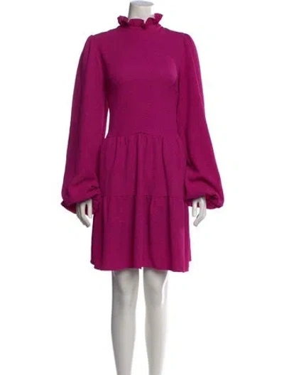 Pre-owned Essentiel Antwerp Patterned Mini Dress In Pink