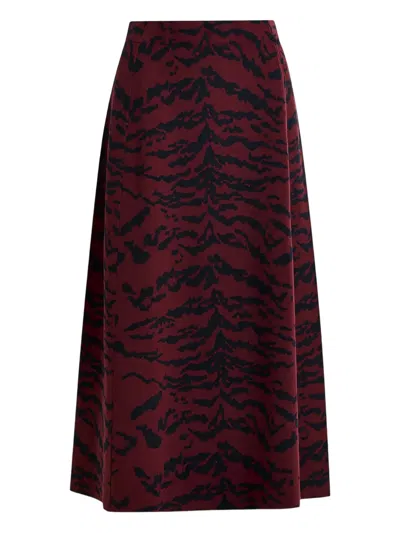 Essentiel Antwerp Patterned Skirt In Red