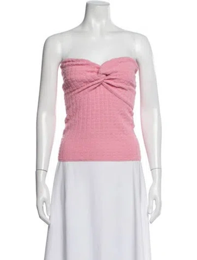 Pre-owned Essentiel Antwerp Patterned Strapless Top W/ Tags In Pink