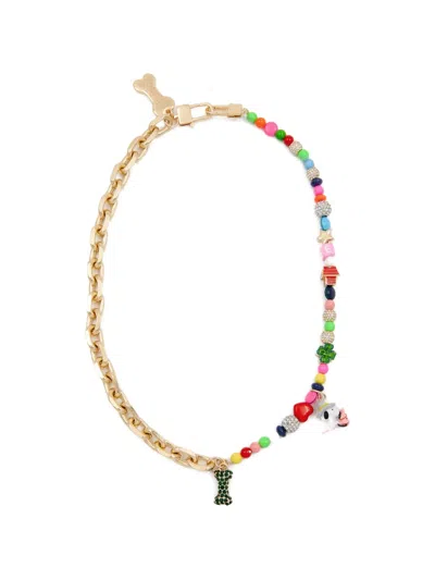 Essentiel Antwerp Peanuts Charm-beaded Necklace In Gold