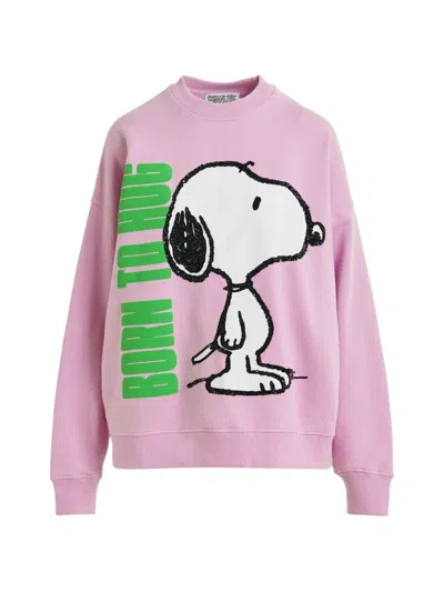 Essentiel Antwerp Peanuts™ Snoopy Sequin-embellished Sweatshirt In Pink