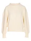 Essentiel Antwerp Pearl-embellished Crew-neck Sweater In Neutral