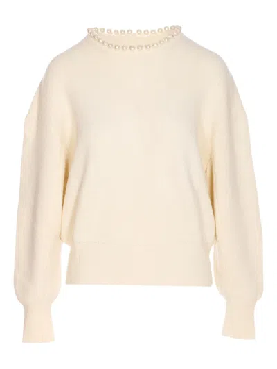 ESSENTIEL ANTWERP PEARL-EMBELLISHED JUMPER
