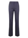 Essentiel Antwerp Pinstripe Trousers In Blue