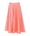 Essentiel Antwerp Checked Skirt In Pink