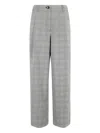 Essentiel Antwerp Plaid Tailored Trousers In Gold