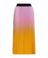 Essentiel Antwerp Pleated Skirt With Gradient Effect In Multicolor