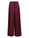Essentiel Antwerp Pleated Trousers In Burgundy