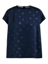 Essentiel Antwerp Polka-dot T-shirt In Blue