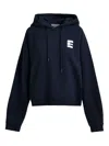 Essentiel Antwerp Printed Cotton Sweatshirt In Blue