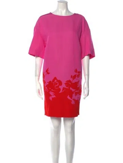 Pre-owned Essentiel Antwerp Printed Knee-length Dress W/ Tags In Pink