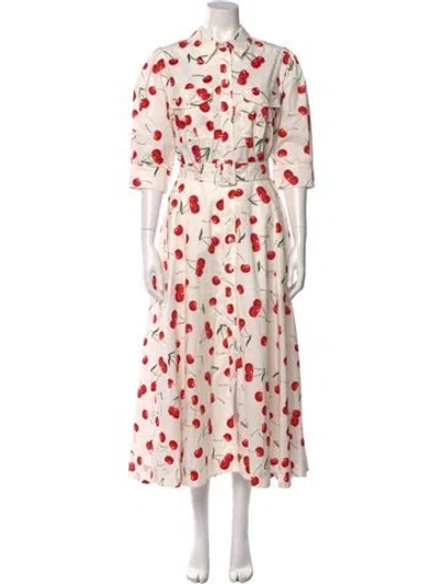 Pre-owned Essentiel Antwerp Printed Long Dress In Multi