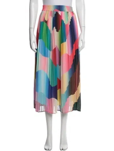 Pre-owned Essentiel Antwerp Printed Midi Length Skirt In Blue