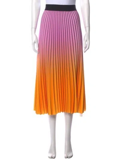 Pre-owned Essentiel Antwerp Printed Midi Length Skirt In Orange