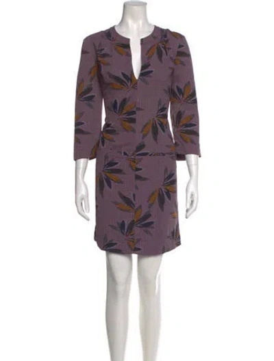 Pre-owned Essentiel Antwerp Printed Mini Dress In Multi