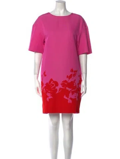 Pre-owned Essentiel Antwerp Printed Mini Dress In Pink