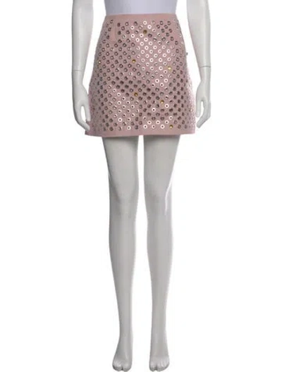 Pre-owned Essentiel Antwerp Printed Mini Skirt In Purple