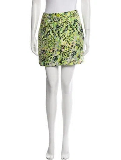 Pre-owned Essentiel Antwerp Printed Mini Skirt In White