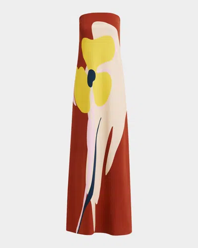 Essentiel Antwerp Jannick Printed Jersey Dress Combo1 Faded Plum In Multi