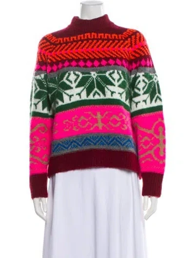 Pre-owned Essentiel Antwerp Printed Turtleneck Sweater W/ Tags In Multi