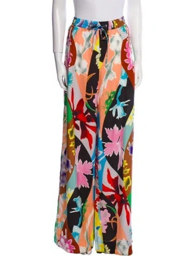 Pre-owned Essentiel Antwerp Printed Wide Leg Pants W/ Tags In Blue