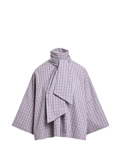 Essentiel Antwerp Pussy-bow Blouse In Blue
