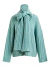 Essentiel Antwerp Ribbed-knit Sweater In Blue