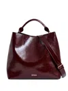 Essentiel Antwerp Rolled-handle Shopper Bag In Red