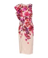 Essentiel Antwerp Haylight Asymmetric Midi Dress In Nude