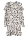 Essentiel Antwerp Inch Ruffle Minidress In White