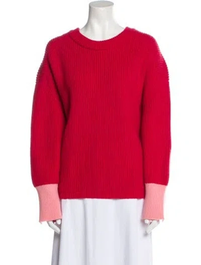 Pre-owned Essentiel Antwerp Scoop Neck Sweater W/ Tags In Red