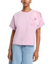Essentiel Antwerp Sequin Applique Short Sleeve Sweatshirt