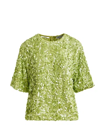 Essentiel Antwerp Sequin Blouse In Metallic