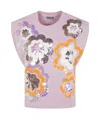 Essentiel Antwerp Hitalian Sleeveless Sweatshirt In Pink