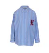Essentiel Antwerp Ipatch Light Blue Shirt In Blue