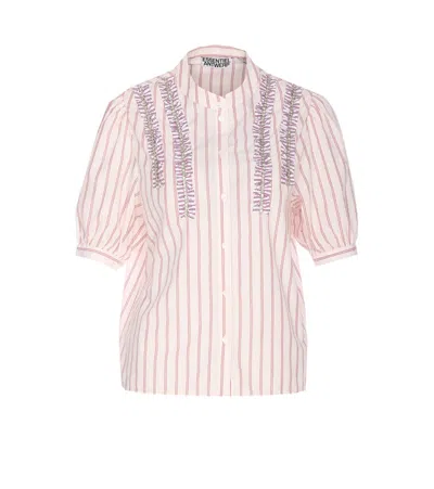 Essentiel Antwerp Ifrill Rhinestone Shirt In Pink