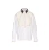 Essentiel Antwerp Lace-panel Embellished Shirt In White