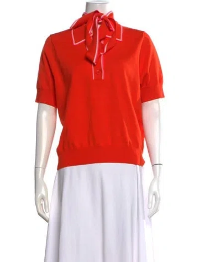 Pre-owned Essentiel Antwerp Short Sleeve Polo In Orange
