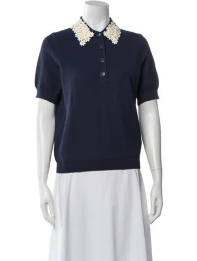 Pre-owned Essentiel Antwerp Short Sleeve Polo W/ Tags In Blue