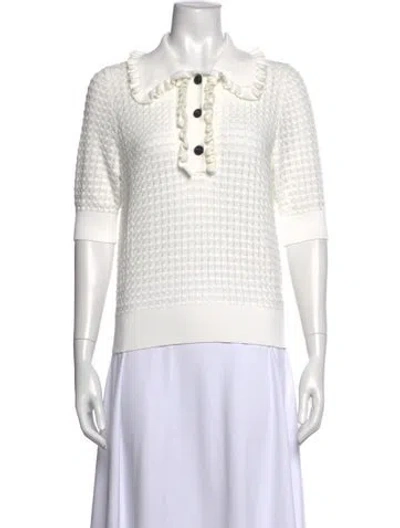 Pre-owned Essentiel Antwerp Short Sleeve Polo In White