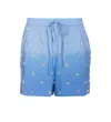 Essentiel Antwerp Hichigan Embellished Ombre Shorts In Blue