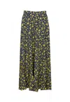 Essentiel Antwerp Floral-print Elasticated Skirt In Blue